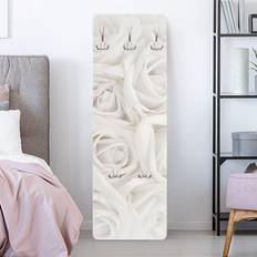 Nero Appendiabiti Porte-Manteau Fleurs White Roses Appendiabiti