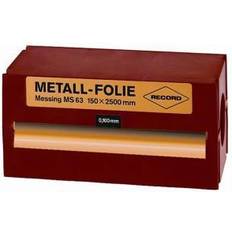 Métal Décorations adhésives Record Metallfolie Messing 150x2500x0;050 mm Re Film Adhésif