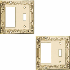 Electrical Accessories Renovators Supply 2 Victorian Switch Plate GFI Toggle PVD Solid Brass