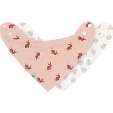 Lässig 2-Pack Bandana Bib, Dribble Bibs, Pink