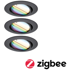 Paulmann Coin Base Empotrable LED Negro 3 RGBW ZigBee Foco