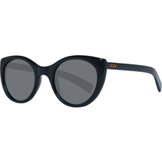 Ermenegildo Zegna Unisex Solglasögon Polariserad Rund Ram - Black