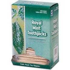 White Small Boxes Royal Mint Cello-Wrapped Wood Toothpicks, 2 1/2"