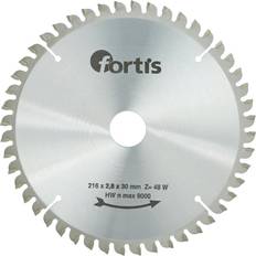 Elektrowerkzeug-Zubehör Fortis HW-Kreissägeblatt ø216 x 3,0 x 30mm Z48W negativ