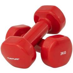 Pesi Tunturi Vinyl Dumbbells 3.0kg. Red. Pairc rosso rosso