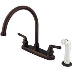 Kingston Brass KB795 Magellan 8-Inch Centerset Kitchen Faucet Oil Rub Bronze, Brown