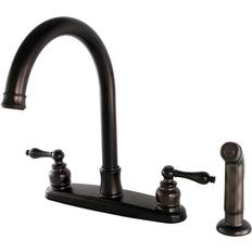 Taps Kingston Brass Victorian 8-Inch Centerset Kitchen Faucet Brown, Bronze