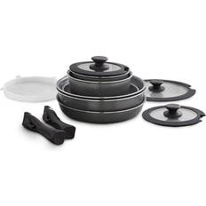 Tower Grey Freedom Cerastone 13 Cookware Set with lid