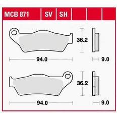 TRW Lucas Bremsbeläge organisch MCB871