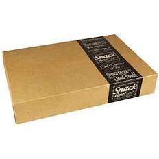 Papstar Boites alimentaires à emporter "pure" rectangulaire 8 cm x 31,5 cm x 46,2 cm "Good Food" moyen