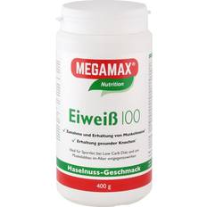 Megamax B.V. EIWEISS 100 Haselnuss Pulver 400 Gramm