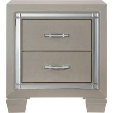 Silver Bedside Tables Picket House Furnishings Glamour Youth Bedside Table