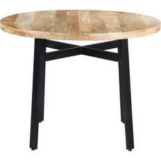 Silver Dining Tables The Urban Port 39-Inch Round Mango Dining Table