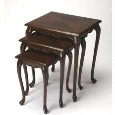 Brown Nesting Tables Butler Plantation Cherry Thatcher Cherry Nesting Table