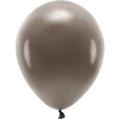 Festartikler PartyDeco 100 stk. Økologiske brun balloner str. 12"