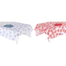 Dkd Home Decor Nappe Et Serviettes De Table 150 x 150 x 0.5 cm Bleu Fuchsia