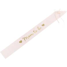 PartyDeco Sash Mom To Be Pale Pink 75 cm