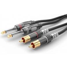 Teleplugg RCA Anslutningskabel [2x