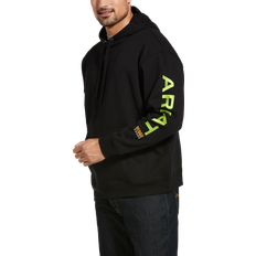 Ariat Men Sweaters Ariat Rebar Graphic Hoodie Black/Lime