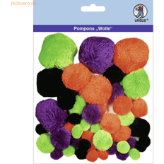 Lila Pom Pons Ursus Pompons 'Wolle' Mix 8