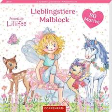 Libros para Colorear Coppenrath Prinzessin Lillifee Lieblingstiere-Malblock (5)