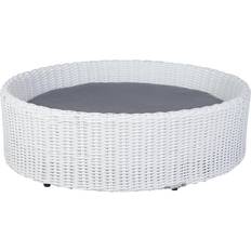 Polyrattan Greemotion Hundbädd Vit Polyrattan 85 x 25 x 75 cm