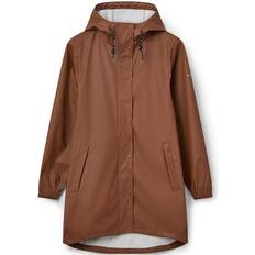 Knytning Regntøj Kopenhaken Bossy PU Rain jacket W - Dark Camel