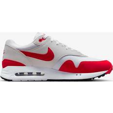 Nike Air Max Chaussures de golf Nike Air Max 1 '86 OG G M - White/Neutral Grey/Black/University Red