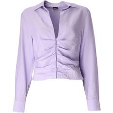 M - Polyamid Bluser Gina Tricot Paula Blouse - Lavender