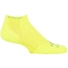 Running - Yellow Socks Experia Micro Mini Crew Socks - Electric Avenue Yellow