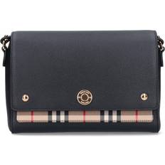 Burberry Crossbody Bags Burberry Note Vintage Check Crossbody Bag - Black