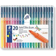 Tusjpenner Staedtler Triplus Color 323 Triangular Fibre Tip Pen 20-pack