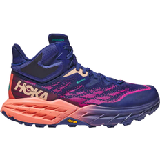 Dame - Tekstil Løpesko Hoka Speedgoat 5 Mid GTX W - Bellwether Blue/Camellia