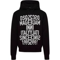 DSquared2 Herr Tröjor DSquared2 Made In Italy Since 1995 Black Hoodie