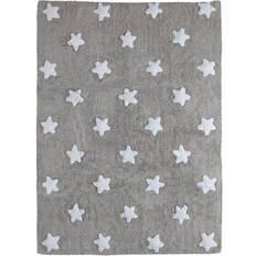 Lorena Canals Alfombra De Algodén Con Dise'o De Estrella Gris 120 x 160 cm
