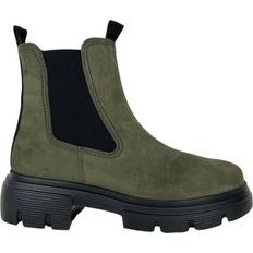 Grün - Herren Chelsea Boots Paul Green Nubukleder Chelsea Boot