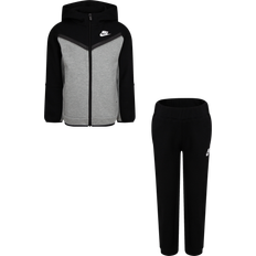 Black - Boys Other Sets Nike Kid's Sportswear Tech Fleece Jacket & Pants Set - Dark Grey Heather/Black (86H052-G0E)