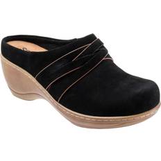 Black Clogs Softwalk Mackay Women's Black/Nubuck