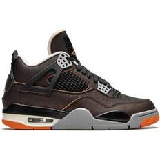 Rubber - Women Shoes NIKE Air Jordan 4 Retro Starfish W - Sail/Black/Light Smoke Grey