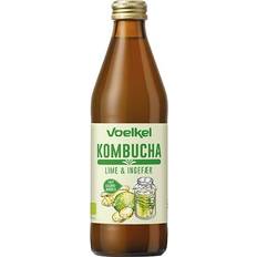 Hindbær Juice- & Frugtdrikke Voelkel Kombucha Lime-Ginger 33cl