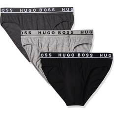 HUGO BOSS Underwear HUGO BOSS Men's 3-Pack Classic Regular Fit Stretch Briefs, Gray/Charcoal/Black