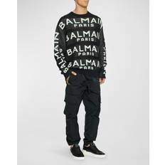 Balmain Sweatere Balmain Strikket Logo Sweater - Sort