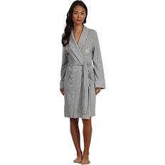 Gray - Women Robes Lauren Ralph Lauren Hartford Lounge Shawl Collar Knit Robe Heather Grey