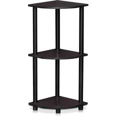 Furinno 12077DWN Turn-N-Tube 3-Tier Corner Book Shelf