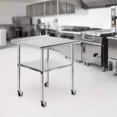 Furniture GRIDMANN NSF Commercial Kitchen Prep Work Trolley Table