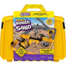 Spin Master Kinetic Sand Construction Site Folding Sandbox Playset with Vehicle