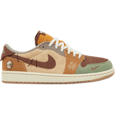 Nike Zion Williamson x Air Jordan 1 Retro Low OG Voodoo M - Flax/Muslin/Fauna Brown/Oil Green/Sesame/Moon Fossil