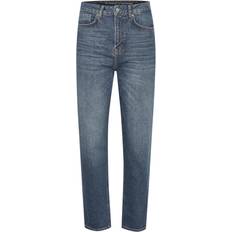 34 The Mom Xhigh Straight Jeans - Medium Blue Retro Wash