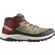 Salomon trekking skor outrise Salomon Trekking-skor Outrise Mid Gtx L47143700 Safari/Burnt Henna/Fiery Red Brun