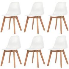 vidaXL Polypropylene Kitchen Chair 82cm 6pcs